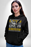 Sokak Style Ebeveyn Danışmanlığı Sanat Karma Erkek Kadın Siyah Dijital Baskılı Kapüşonlu Sweatshirt Hoodie