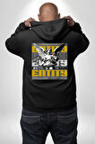 Sokak Style Ebeveyn Danışmanlığı Sanat Karma Erkek Kadın Siyah Ön Sırt Baskılı Kapüşonlu Sweatshirt Hoodie
