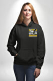 Sokak Style Ebeveyn Danışmanlığı Sanat Karma Erkek Kadın Siyah Ön Sırt Baskılı Kapüşonlu Sweatshirt Hoodie