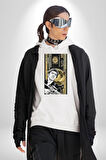 Tony Montana Scarface Erkek Kadın Beyaz Dijital Baskılı Kapüşonlu Sweatshirt Hoodie