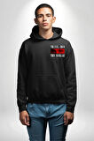 Gözler Dostum , Onlar Asla Yalan Söylemez Erkek Kadın Siyah Ön Sırt Baskılı Kapüşonlu Sweatshirt Hoodie