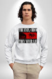 Gözler Dostum , Onlar Asla Yalan Söylemez Erkek Kadın Unisex Dijital Baskılı Beyaz Sweatshirt