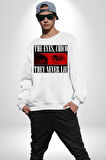 Gözler Dostum , Onlar Asla Yalan Söylemez Erkek Kadın Unisex Dijital Baskılı Beyaz Sweatshirt