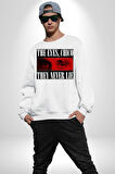 Gözler Dostum , Onlar Asla Yalan Söylemez Erkek Kadın Unisex Dijital Baskılı Beyaz Sweatshirt