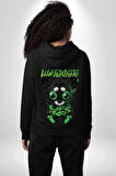 Harvey Duckman Bilim Kurgu, Fantezi Korku Erkek Kadın Siyah Ön Sırt Baskılı Kapüşonlu Sweatshirt Hoodie