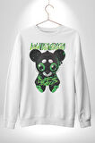 Harvey Duckman Bilim Kurgu, Fantezi Korku Erkek Kadın Unisex Dijital Baskılı Beyaz Sweatshirt