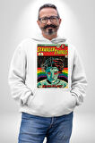 Stranger Things: Season IV "The Nina Project" Erkek Kadın Beyaz Dijital Baskılı Kapüşonlu Sweatshirt Hoodie