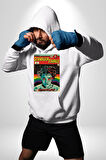Stranger Things: Season IV "The Nina Project" Erkek Kadın Beyaz Dijital Baskılı Kapüşonlu Sweatshirt Hoodie
