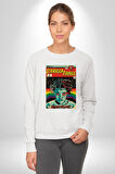 Stranger Things: Season IV "The Nina Project" Erkek Kadın Unisex Dijital Baskılı Beyaz Sweatshirt