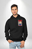Chucky Korku Karakteri Pop Art Tasarım Erkek Kadın Siyah Ön Sırt Baskılı Kapüşonlu Sweatshirt Hoodie
