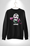 Bonanza Gülen Surat Gangster Erkek Kadın Unisex Dijital Baskılı Siyah Sweatshirt