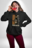Sonsuza Kadar En İyi Arkadaşım Beer İskelet Erkek Kadın Siyah Dijital Baskılı Kapüşonlu Sweatshirt Hoodie