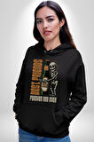 Sonsuza Kadar En İyi Arkadaşım Beer İskelet Erkek Kadın Siyah Dijital Baskılı Kapüşonlu Sweatshirt Hoodie