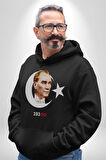 Ay Yıldız Atatürk 10 Kasım Sonsuza Kadar Erkek Kadın Siyah Dijital Baskılı Kapüşonlu Sweatshirt Hoodie