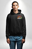 Roblox Karakter Tasarımı Oyun Severlere Özel Erkek Kadın Siyah Ön Sırt Baskılı Kapüşonlu Sweatshirt Hoodie