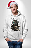 Aziz Sokak Sitili Özel Sözler Erkek Kadın Beyaz Dijital Baskılı Kapüşonlu Sweatshirt Hoodie