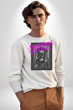 Vaftiz Bebek Papa Sanat Lenard Gaultier Sanat Erkek Kadın Unisex Dijital Baskılı Beyaz Sweatshirt