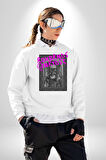 Vaftiz Bebek Papa Sanat Lenard Gaultier Sanat Erkek Kadın Unisex Dijital Baskılı Beyaz Sweatshirt