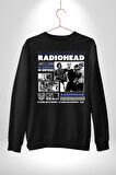Radio Başlık Sürpriz Yok Sokak Style Erkek Kadın Unisex Dijital Baskılı Siyah Sweatshirt