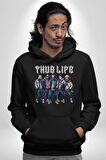 Korku Sineması Korku Kahramanları Haydut Hayatı Erkek Kadın Siyah Dijital Baskılı Kapüşonlu Sweatshirt Hoodie