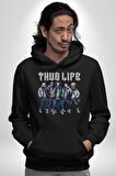 Korku Sineması Korku Kahramanları Haydut Hayatı Erkek Kadın Siyah Dijital Baskılı Kapüşonlu Sweatshirt Hoodie