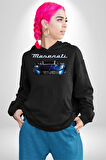 Maserati MC12 Corsa Modeli Araba Erkek Kadın Siyah Dijital Baskılı Kapüşonlu Sweatshirt Hoodie