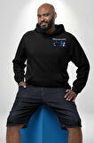 Maserati MC12 Corsa Modeli Araba Erkek Kadın Siyah Ön Sırt Baskılı Kapüşonlu Sweatshirt Hoodie