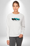 1992 Jaguar XJ220 Araba Erkek Kadın Unisex Dijital Baskılı Beyaz Sweatshirt