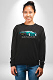1992 Jaguar XJ220 Araba Erkek Kadın Unisex Dijital Baskılı Siyah Sweatshirt