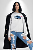 Audi R8 Le Mans Konsept Araba Erkek Kadın Unisex Dijital Baskılı Beyaz Sweatshirt