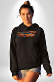Lamborghini Diablo 2001 Turuncu Araba Boğa Erkek Kadın Siyah Dijital Baskılı Kapüşonlu Sweatshirt Hoodie