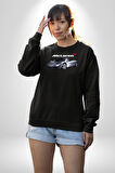 McLaren F1 Araba Erkek Kadın Unisex Dijital Baskılı Siyah Sweatshirt