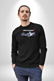 McLaren F1 Araba Erkek Kadın Unisex Dijital Baskılı Siyah Sweatshirt