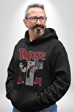 Popeye Karikatür Karakterleri Retro Tasarım Erkek Kadın Siyah Dijital Baskılı Kapüşonlu Sweatshirt Hoodie
