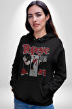 Popeye Karikatür Karakterleri Retro Tasarım Erkek Kadın Siyah Dijital Baskılı Kapüşonlu Sweatshirt Hoodie