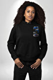 Porsche GT3 Japon Stil Performans Tasarımı Erkek Kadın Siyah Ön Sırt Baskılı Kapüşonlu Sweatshirt Hoodie