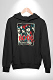 AC/DC Highway to Hell Rock Tasarım Erkek Kadın Siyah Dijital Baskılı Kapüşonlu Sweatshirt Hoodie