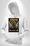 Cobra Kai Yılan Karete Dizi Film Erkek Kadın Beyaz Dijital Baskılı Kapüşonlu Sweatshirt Hoodie