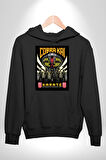 Cobra Kai Yılan Karete Dizi Film Erkek Kadın Siyah Dijital Baskılı Kapüşonlu Sweatshirt Hoodie