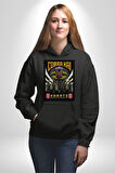 Cobra Kai Yılan Karete Dizi Film Erkek Kadın Siyah Dijital Baskılı Kapüşonlu Sweatshirt Hoodie