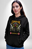 Cobra Kai Yılan Karete Dizi Film Erkek Kadın Siyah Dijital Baskılı Kapüşonlu Sweatshirt Hoodie