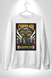 Cobra Kai Yılan Karete Dizi Film Erkek Kadın Unisex Dijital Baskılı Beyaz Sweatshirt