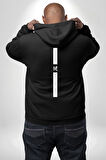Başarı Motivasyon Dik Tasarım Erkek Kadın Siyah Ön Sırt Baskılı Kapüşonlu Sweatshirt Hoodie