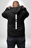 Başarı Motivasyon Dik Tasarım Erkek Kadın Siyah Ön Sırt Baskılı Kapüşonlu Sweatshirt Hoodie