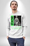 Sokak Sitili Heykel Kadın Savaşcı Erkek Kadın Unisex Dijital Baskılı Beyaz Sweatshirt