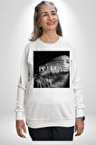 Blurry Kapak Kadınlar Costa Albüm Erkek Kadın Unisex Dijital Baskılı Beyaz Sweatshirt
