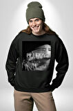 Blurry Kapak Kadınlar Costa Albüm Erkek Kadın Unisex Dijital Baskılı Siyah Sweatshirt