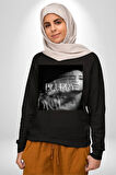 Blurry Kapak Kadınlar Costa Albüm Erkek Kadın Unisex Dijital Baskılı Siyah Sweatshirt