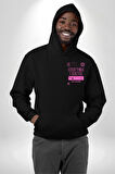 İstediğim Şey Uykuda Kalmak Erkek Kadın Siyah Ön Sırt Baskılı Kapüşonlu Sweatshirt Hoodie