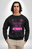 İstediğim Şey Uykuda Kalmak Erkek Kadın Unisex Dijital Baskılı Siyah Sweatshirt